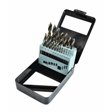 HSS M2 PREMIUM METAL TWIST DRILL BIT SET 19pcs /1.0-10.0mm/ BLACK LINE