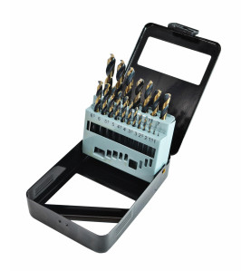 HSS M2 PREMIUM METAL TWIST DRILL BIT SET 19pcs /1.0-10.0mm/ BLACK LINE