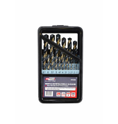 HSS M2 PREMIUM METAL TWIST DRILL BIT SET 25pcs /1.0-13.0mm/ BLACK LINE