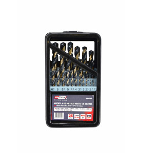 HSS M2 PREMIUM METAL TWIST DRILL BIT SET 25pcs /1.0-13.0mm/ BLACK LINE