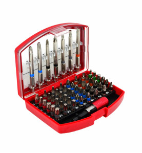 SCREWDRIVER BIT SET w/ MAGNETIC HOLDER 56pcs S2