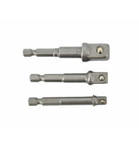 ADAPTERY DO NASADEK HEX 3szt. 1/4``-3/8``-1/2``