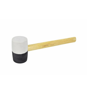 RUBBER MALLET 50mm 370g/ WOODEN HANDLE