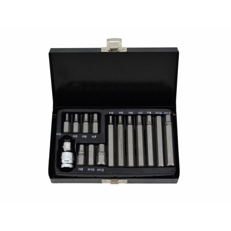 HEX SCREWDRIVER BIT SET H4-H12 15pcs
