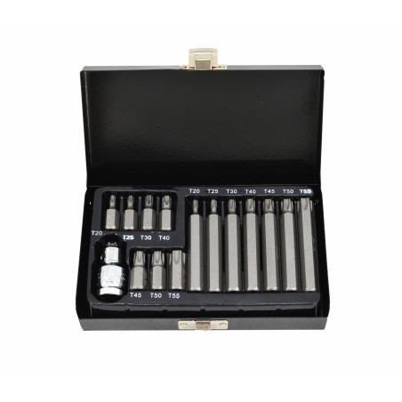 TORX SECURITY SCREWDRIVER BIT SET T20-T55 15pcs