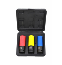 1/2" DRIVE ALLOY WHEEL DEEP IMPACT SOCKET SET 17-19-21mm 3pcs