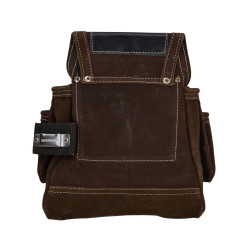 SUEDE LEATHER TOOL POUCH/ 4-POCKETS 