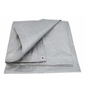 TARPAULIN SHEET/ SILVER 120g 10* 10m