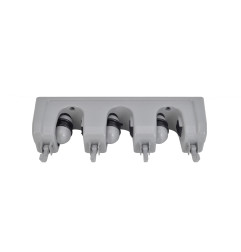 WALL-MOUNT UTILITY TOOL HOLDER / 3-SLOTS & 4-HOOKS