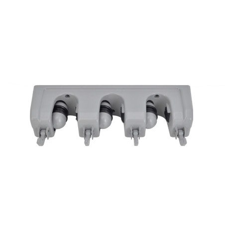 WALL-MOUNT UTILITY TOOL HOLDER / 3-SLOTS & 4-HOOKS