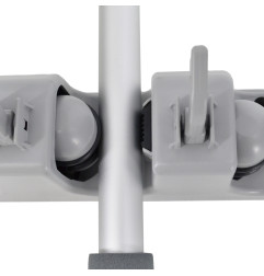 WALL-MOUNT UTILITY TOOL HOLDER / 5-SLOTS & 6-HOOKS