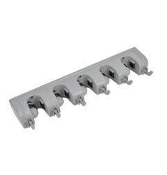 WALL-MOUNT UTILITY TOOL HOLDER / 5-SLOTS & 6-HOOKS