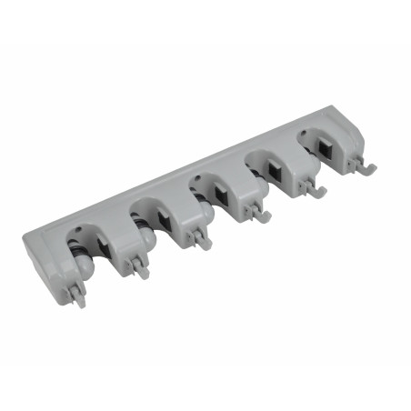 WALL-MOUNT UTILITY TOOL HOLDER / 5-SLOTS & 6-HOOKS