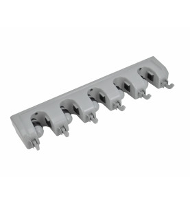 WALL-MOUNT UTILITY TOOL HOLDER / 5-SLOTS & 6-HOOKS