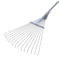 STEEL ADJUSTABLE LEAF RAKE 115-151cm