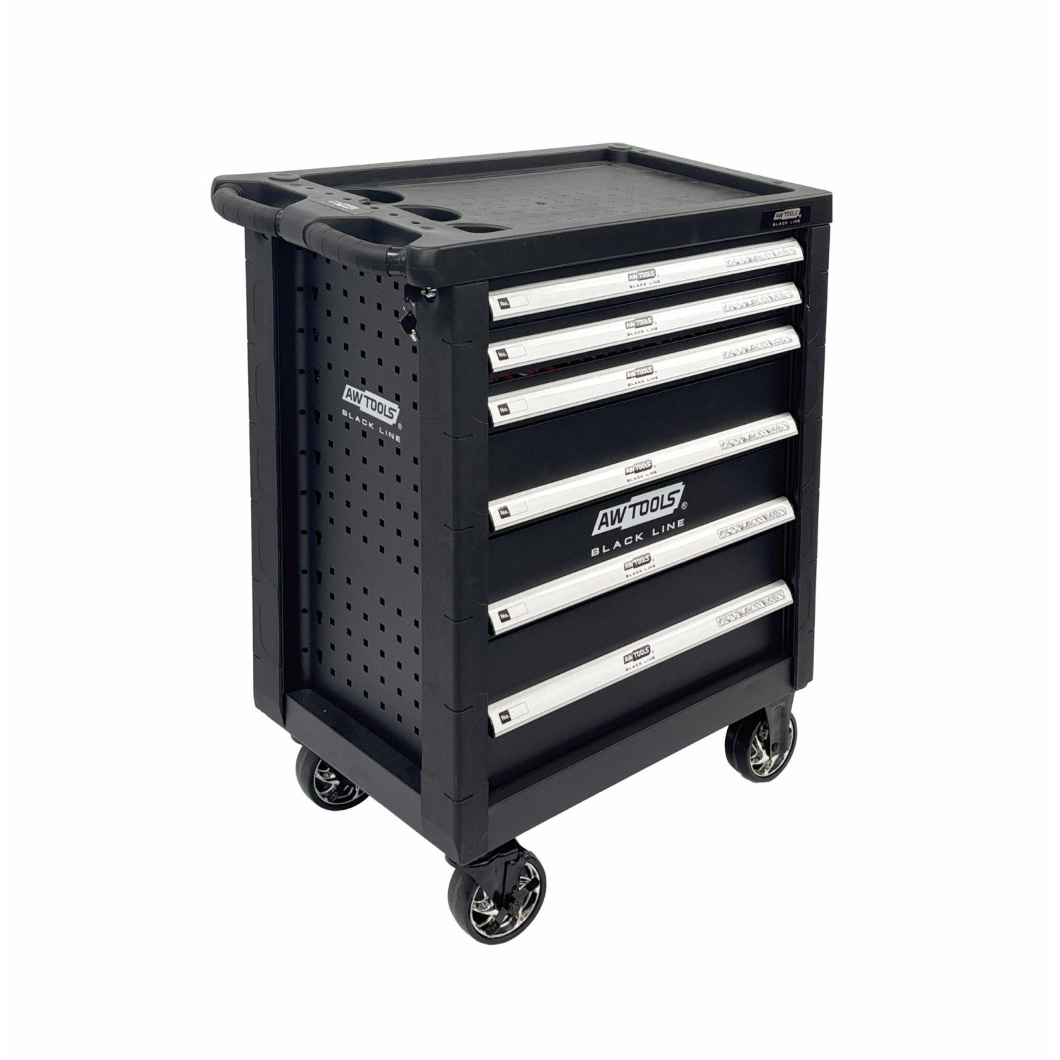 6-DRAWER ROLLING TOOL CHEST CABINET w/ 177pcs ACCESSORIES