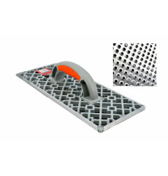GALVANIZED STEEL SHEET RASPING FLOAT 270mm/ RIBBED PVC BODY & 2C HANDLE