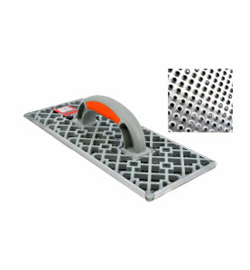 GALVANIZED STEEL SHEET RASPING FLOAT 270mm/ RIBBED PVC BODY & 2C HANDLE