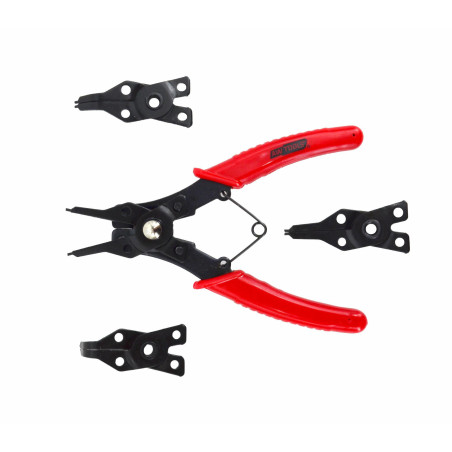 4-IN-1 CIRCLIP PLIER SET 4pcs 160mm w/ INTERCHANGEABLE HEADS