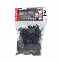TILE LEVELING SYSTEM CLIPS STANDARD 1.0mm (7-15mm) 100pcs