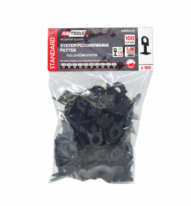 SYSTEM POZIOMOWANIA PŁYTEK STANDARD 1,0mm - 7-5mm - KLIPS 100szt.