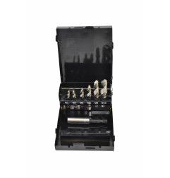 HEX HSS COMBINED TAP & DRILL BIT SET M3-M10 7pcs
