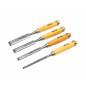 WOODWORKING CHISEL SET 6-24mm 4pcs/ WOODEN HANDLE