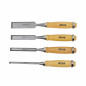 WOODWORKING CHISEL SET 6-24mm 4pcs/ WOODEN HANDLE