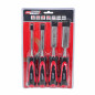 WOOD CHISEL SET 6-24mm 4pcs w/ PP+TPR HANDLE