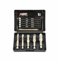 SCREW & BOLT EXTRACTOR SET 5pcs BLACK LINE