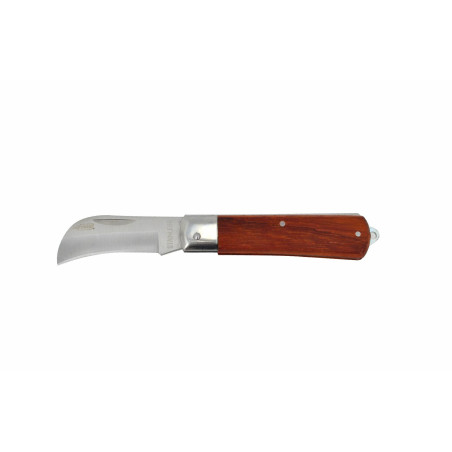 CURVED FOLDING POCKET KNIFE 200mm/ WOODEN HANDLE
