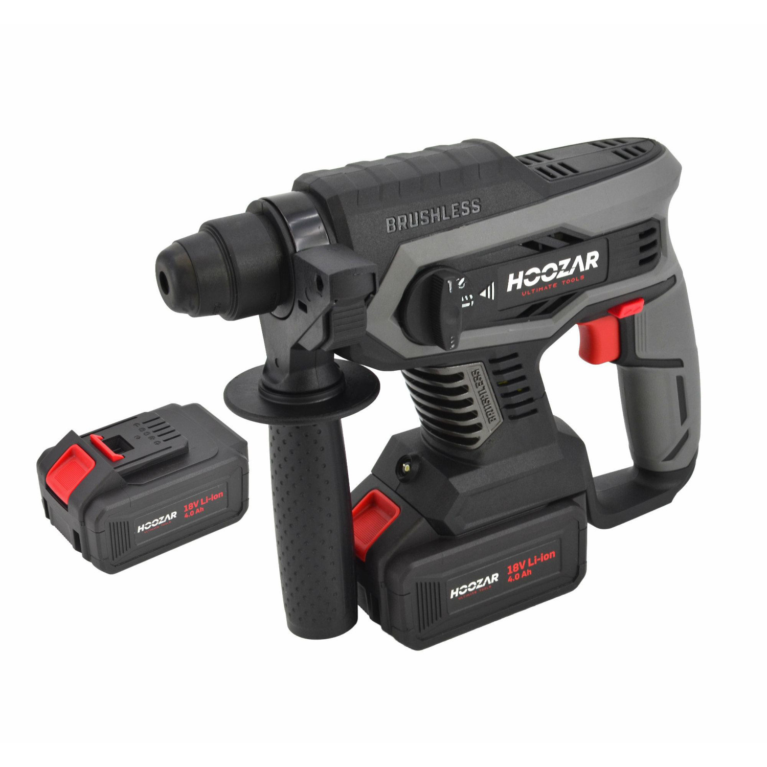 HOOZAR SDS-PLUS BRUSHLESS CORDLESS ROTARY HAMMER DRILL 18V 2x4.0Ah RH10BL HOOZAR SDS-PLUS BRUSHLESS CORDLESS ROTARY HAMMER DRILL 18V 2x4.0Ah RH10BL