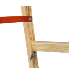 WOODEN DOUBLE-SIDED LADDER 2x4 150kg