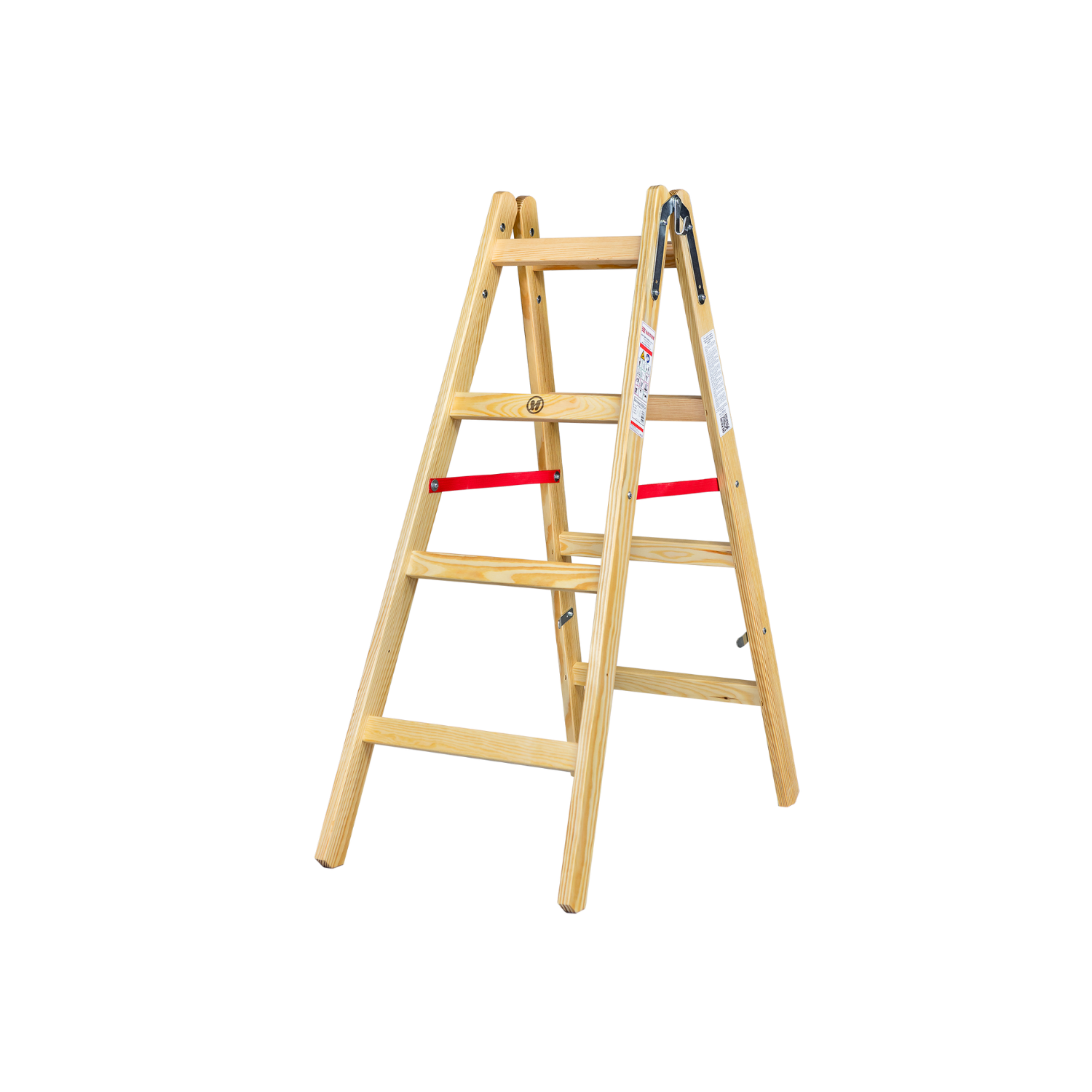 DRABINA DREWNIANA 2x 4 STOPNI 150KG