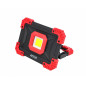 RECHARGEABLE COMPACT LED FLOODLIGHT w/ USB OUTPUT 20W 1400LM BLACK LINE