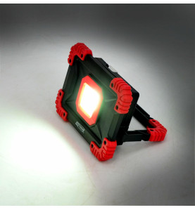 RECHARGEABLE COMPACT LED FLOODLIGHT w/ USB OUTPUT 20W 1400LM BLACK LINE