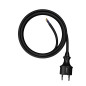 CONNECTION CABLE+PLUG 5m 2x1,5 BK. H05VV-F