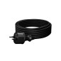 CONNECTION CABLE+PLUG 1,5m 2x1,0 BK. H05VV-F