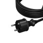 CONNECTION CABLE+PLUG 3m 2x1,0 BK. H05VV-F