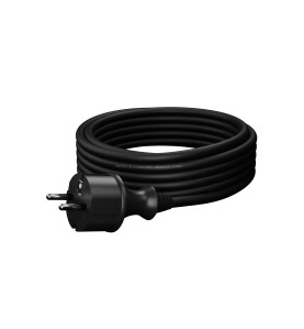 CONNECTION CABLE+PLUG 3m 2x1,0 BK. H05VV-F