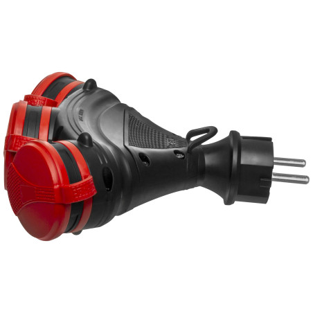 SPLITTER EXTREME 3-WAY/ FLAP COVER IP54 16A