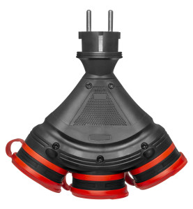 SPLITTER EXTREME 3-WAY/ FLAP COVER IP54 16A
