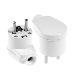 ANGLED POWER PLUG 10pcs WHITE WT-16