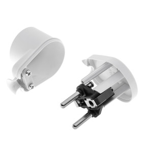 ANGLED POWER PLUG 10pcs WHITE WT-16