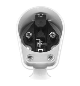 ANGLED POWER PLUG 10pcs WHITE WT-16