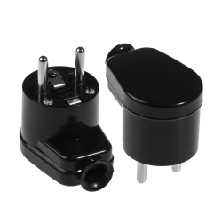 ANGLED PLUG 10pcs BLACK WT-50