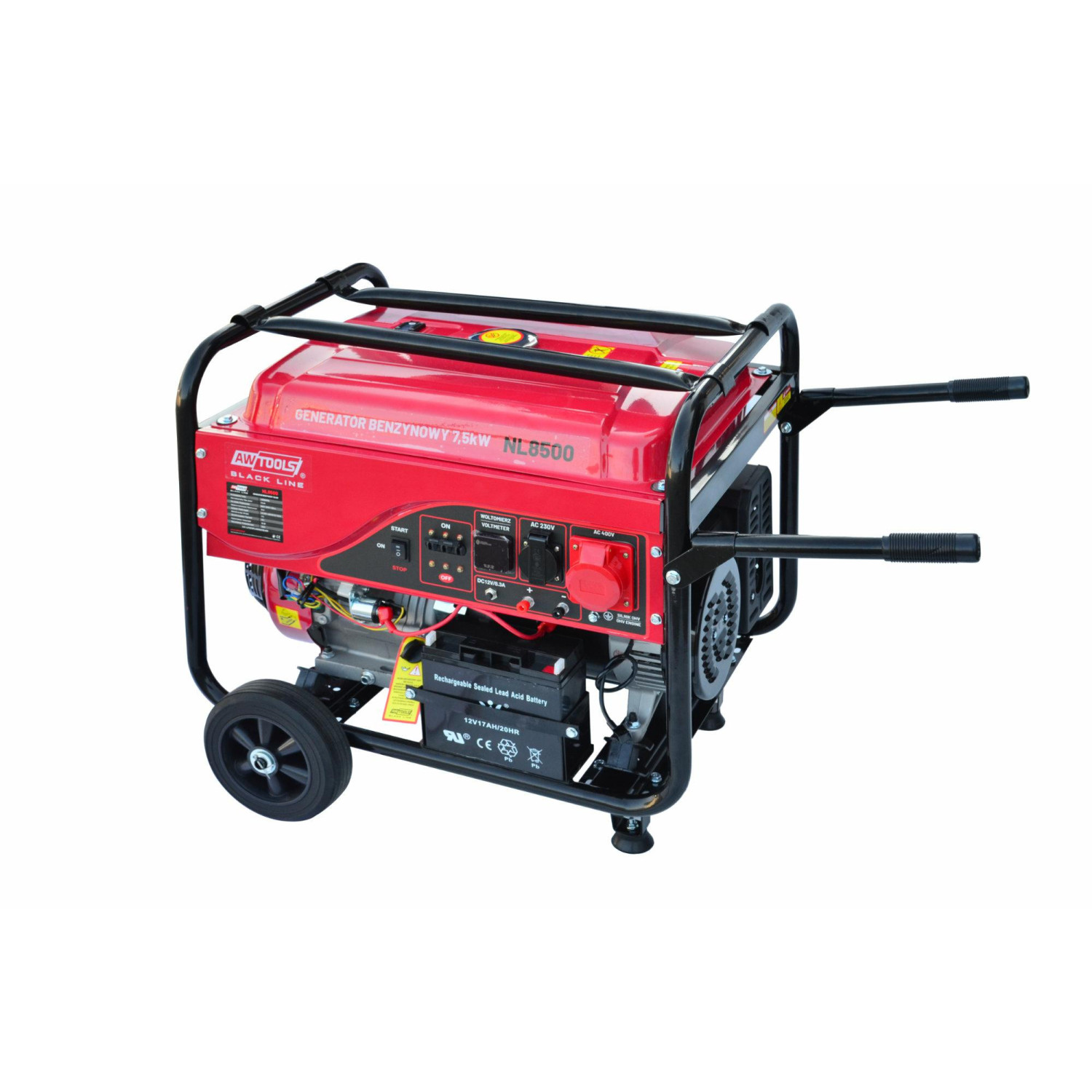 GENERATOR BENZYNOWY 7,5kW 230/400V BLACK LINE