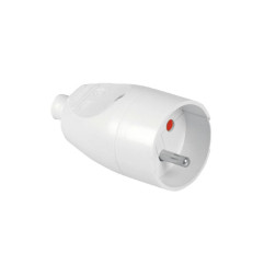 SINGLE SOCKET PLUG 10pcs WHITE GN-171