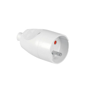 SINGLE SOCKET PLUG 10pcs WHITE GN-171