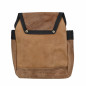 GRAIN LEATHER TOOL POUCH/ 5-POCKETS GRAIN LEATHER TOOL POUCH/ 5-POCKETS